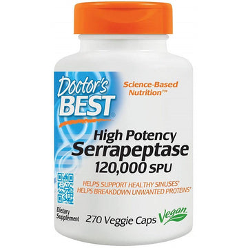 Doctor's Best  Serrapeptase, 120 000 SPU High Potency