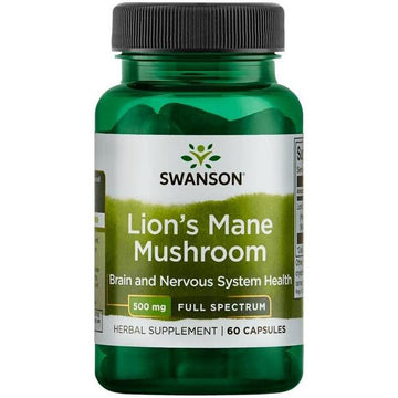 Swanson  Full Spectrum Lion's Mane Mushroom, 500mg