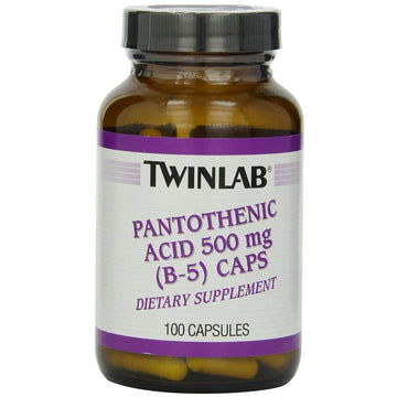Twinlab  Pantothenic Acid (B-5) Caps, 500mg