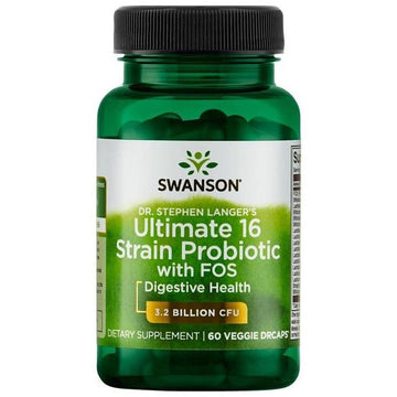Swanson  Dr. Stephen Langer's Ultimate 16 Strain Probiotic with FOS, 3.2 Billion CFU