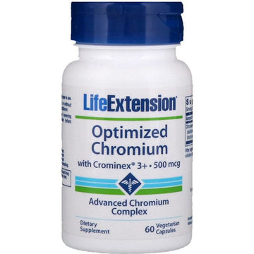 Life Extension  Optimized Chromium with Crominex 3+, 500mcg