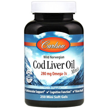 Carlson Labs  Cod Liver Oil Minis, 280mg