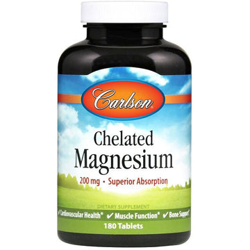 Carlson Labs  Chelated Magnesium, 200mg
