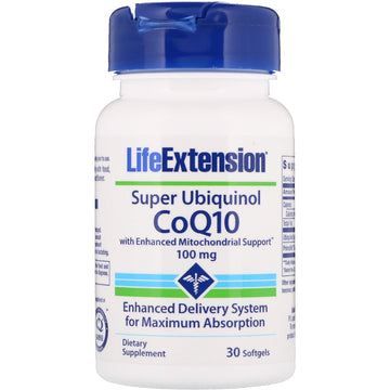 Life Extension  Super Ubiquinol CoQ10 with Enhanced Mitochondrial Support, 100mg