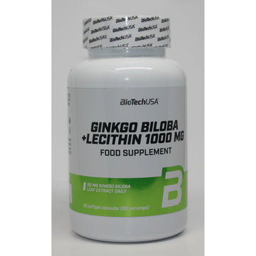 BioTechUSA  Ginkgo Biloba + Lecithin, 1000mg