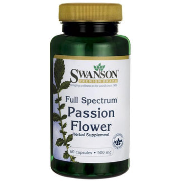 Swanson  Full-Spectrum Passion Flower, 500mg