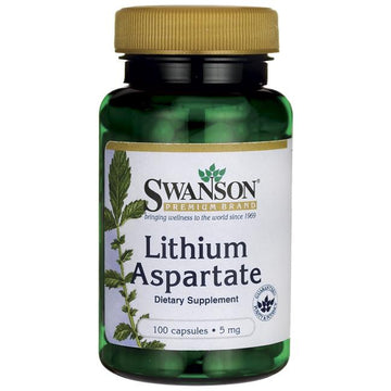 Swanson  Lithium Aspartate, 5mg